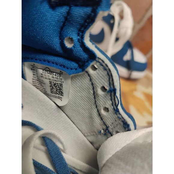 Nike Air Jordan 1 True Blue Retro Men's  Size 4 Women's Size 5.5 Basketball - Picture 7 of 7